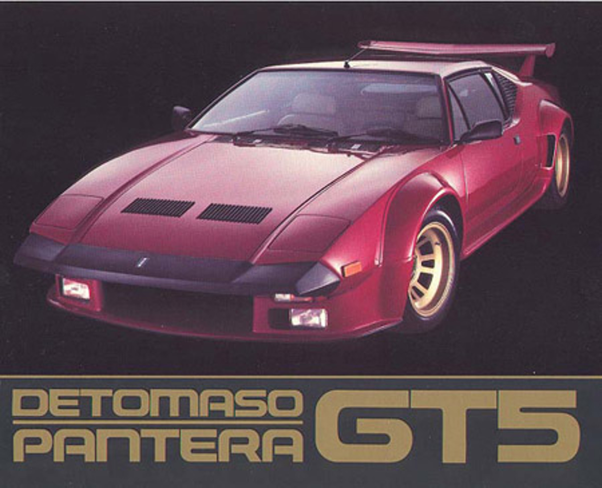 1982 Detomaso Pantera GT5 Take Five poster 